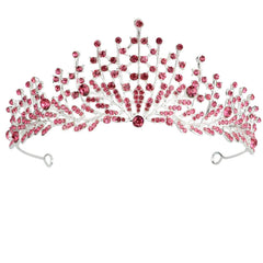Baroque Crystal Queen Crowns Tiaras Princess Hair Accessories