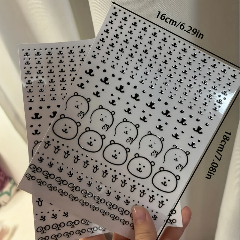 Cute Bear Sticker - Self Adhesive Decorative Transfer