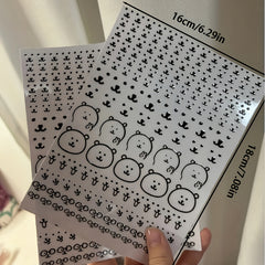 Cute Bear Sticker - Self Adhesive Decorative Transfer