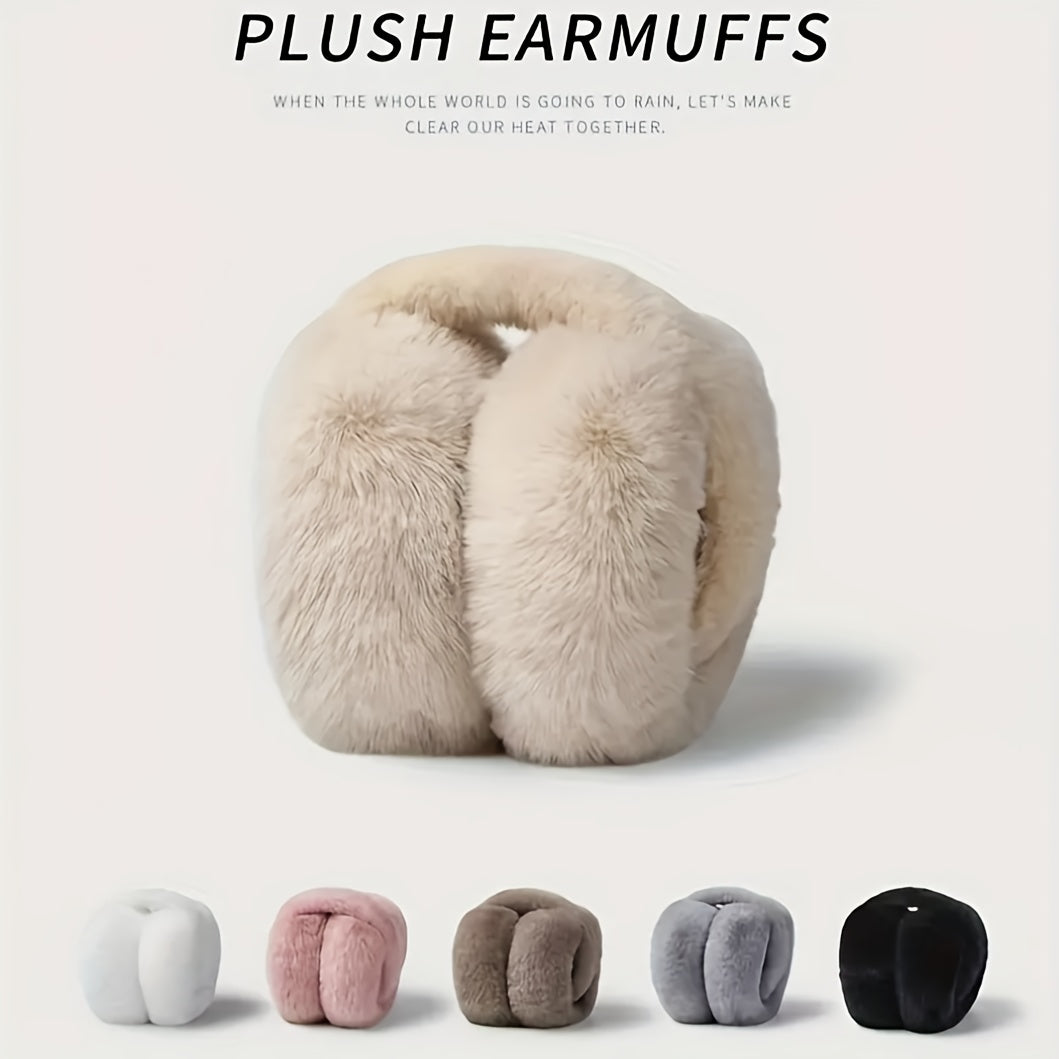 Plush Earmuffs Soft & Comfortable Hand Wash Perfect for Outdoor Activities