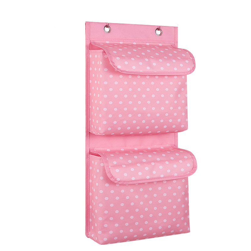 Oxford Cloth Hanging Storage Bag 2 Pockets Strong Sticky Hook