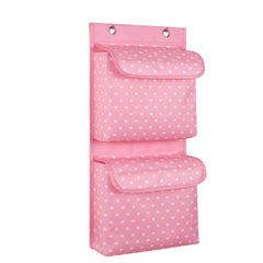 Oxford Cloth Hanging Storage Bag 2 Pockets Strong Sticky Hook
