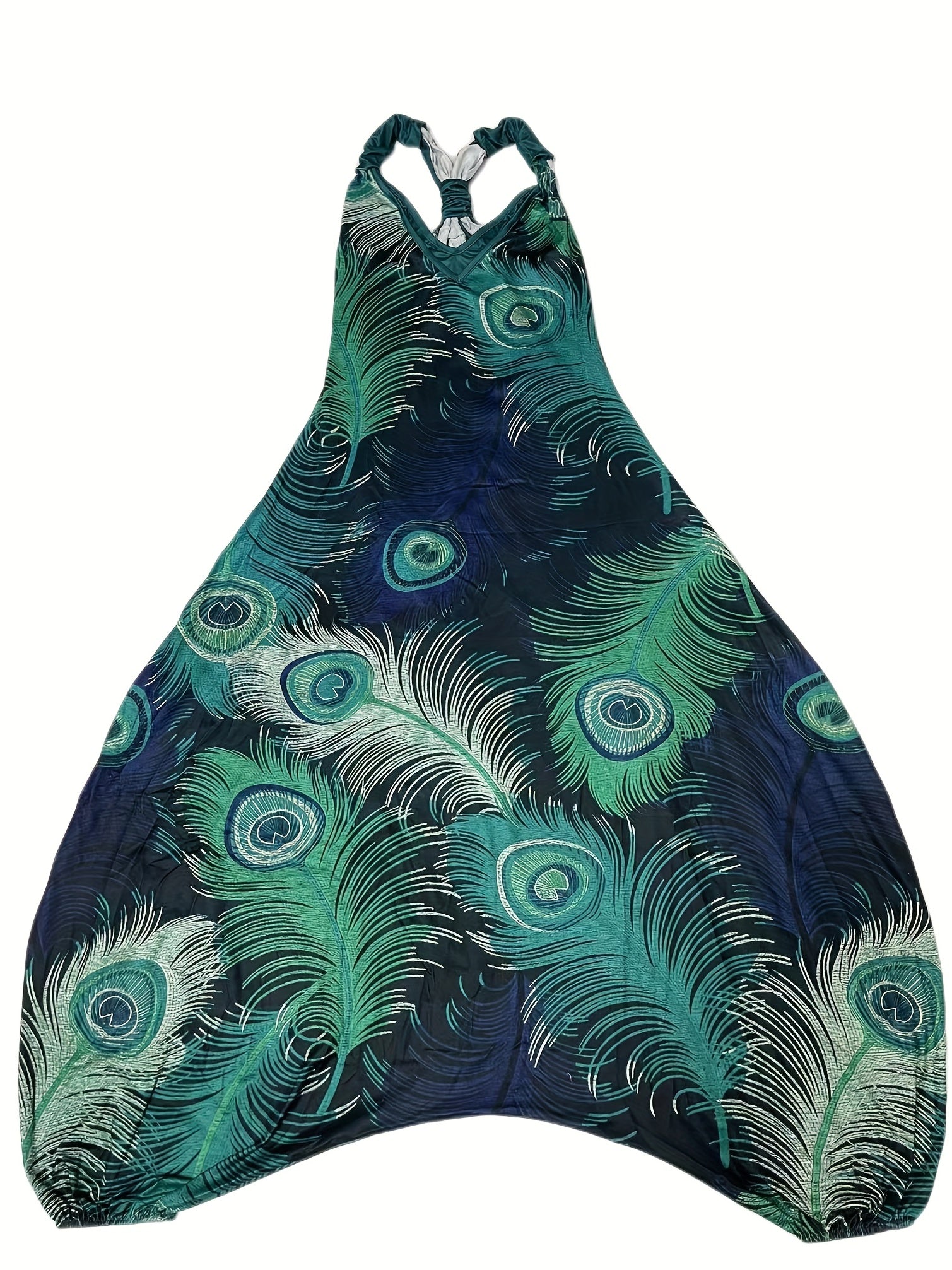 Floral Print Wide Leg Jumpsuit Sleeveless for Spring & Summer