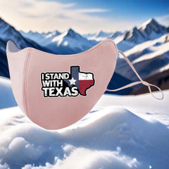 3D Plush Warm Mask with Texas Pattern