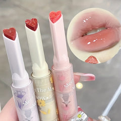 Solid Lip Gloss Lipstick Jelly Love Hydrating Moisturizing Dewy Lip