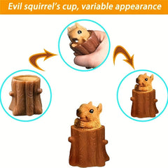 2pcs Squeeze Squirrel Toys for Adults, Stress Relief Fidget Tricky Funny Toys