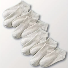 10 Pairs Low Cut Solid Socks Soft & Comfy Women's Stockings