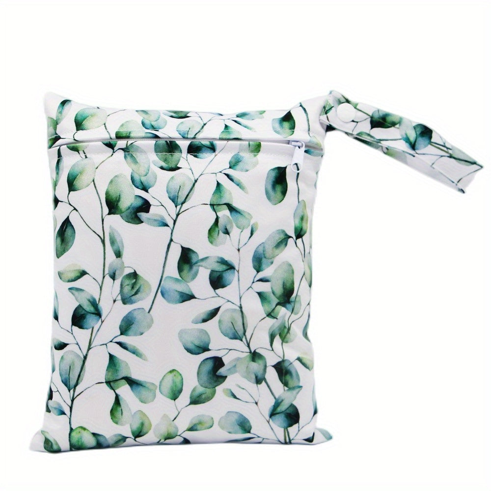 1pc Leave Print 20 Small Reusable Wet Bag