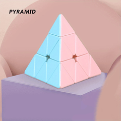 Macaron Magic Cube2x2 3x3 4x4 5x5 Pyramid Series Cube Educational Toy