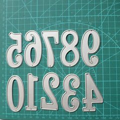 Numbers 0-9 Metal Cutting Dies 2 Inch Scrapbooking DIY Craft