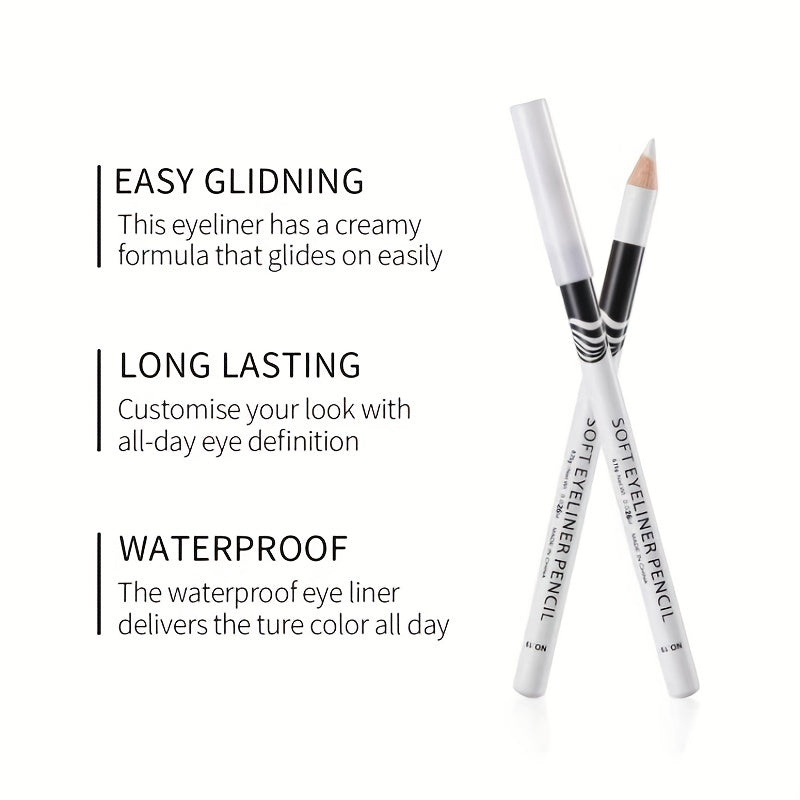 Soft Gel Eyeliner Pencil Highly Pigmented Waterproof Brightening Eye Makeup