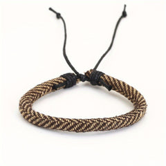 Ethnic Style Pattern Printing Woven Bracelet Men's Novelty Casual Gift Jewelry