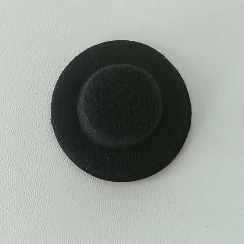 Mini Dollhouse Sun Hats For Crafts - Small Fabric Ornaments Hat