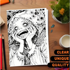 Terrifying Clowns Adult Coloring Book