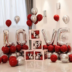70-Piece Love Balloon Foil Set for Wedding & Themed Parties