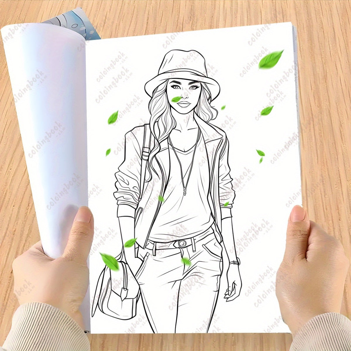 Coloring Book with Storytelling Props for Painting