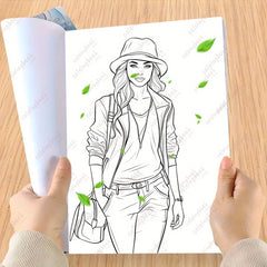 Coloring Book with Storytelling Props for Painting