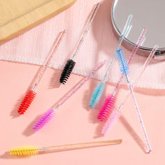 50 Pcs Mascara Wands Crystal Eyelash Brush Makeup Brushes Tools Kits