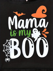 Pumpkin Ghost Hoodie & Leggings Set for Kids