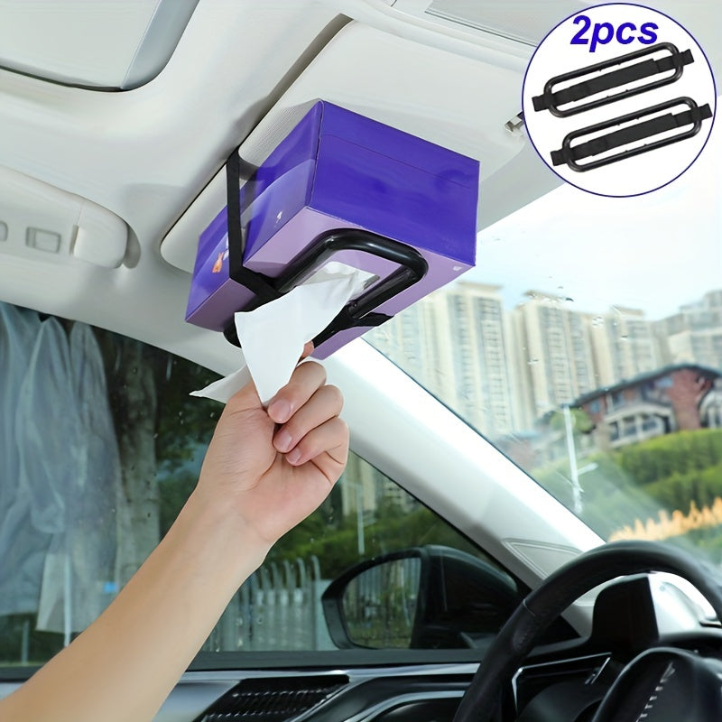 Car Tissue Box Hanging Sun Visor Tissue Clip Tray Box Cover