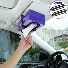 Car Tissue Box Hanging Sun Visor Tissue Clip Tray Box Cover