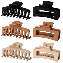 8pcs Large Shark Claw Hair Claw Ponytail Holder Hair Accessories for Women