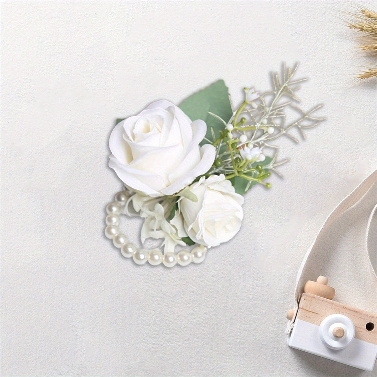 Wrist Corsage & Boutonniere Set for Bridal Wedding