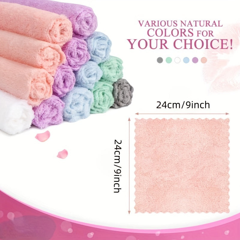 20pcs Reusable Soft Facial Cleansing Towels, Microfiber 7x7inch