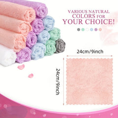 20pcs Reusable Soft Facial Cleansing Towels, Microfiber 7x7inch