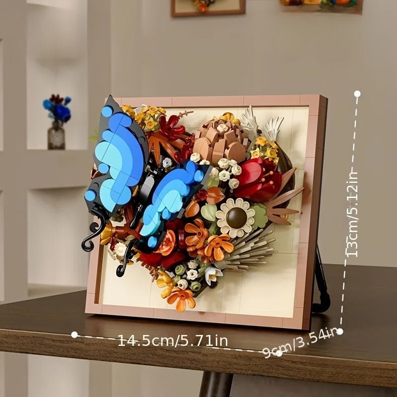 3D Butterfly Flower Building Blocks - Realistic 3D Figures - Collectible