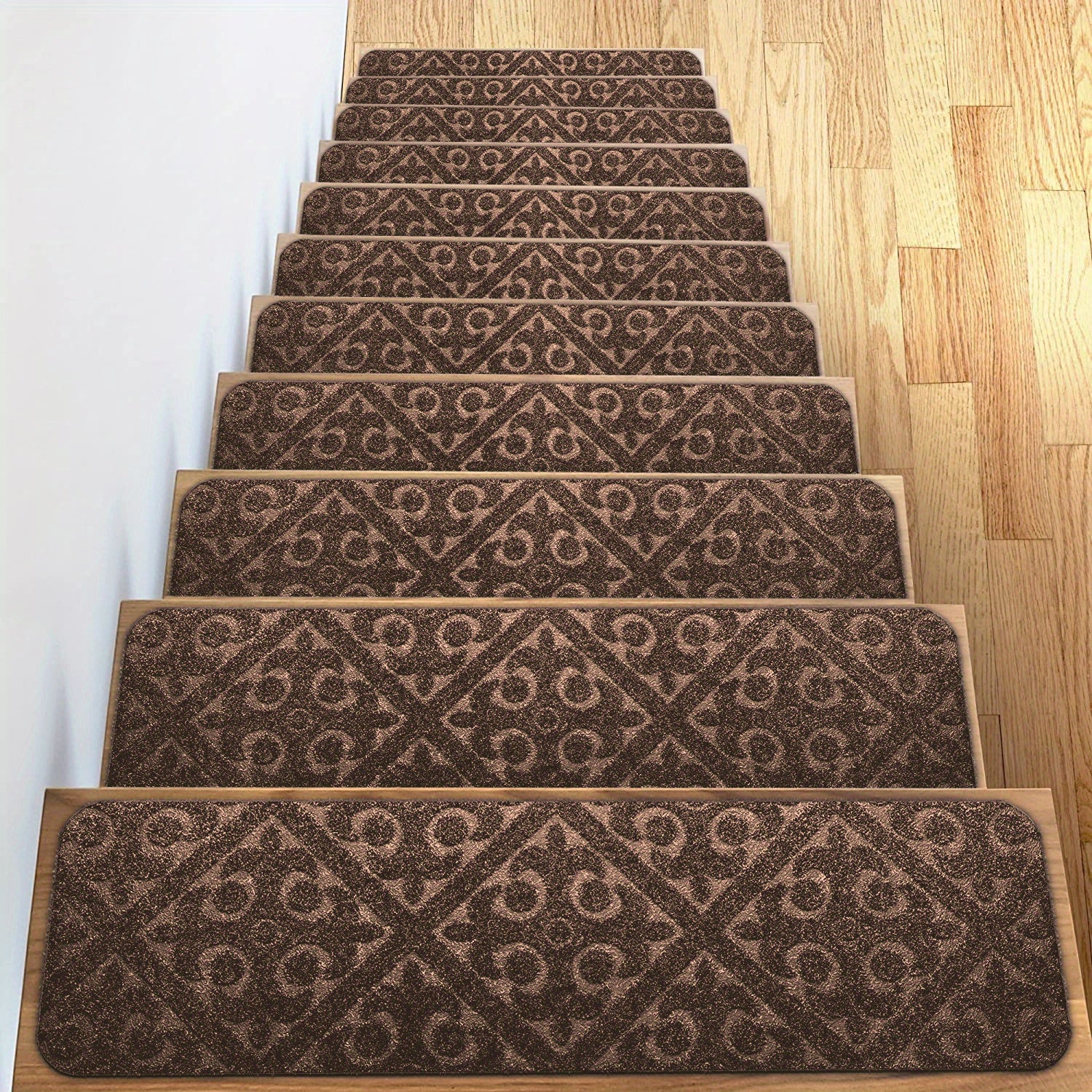 Non Slip Rubber Stair Mats Indoor/Outdoor Treads