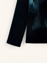 Wolf Print Men's Long Sleeve Tee for Autumn