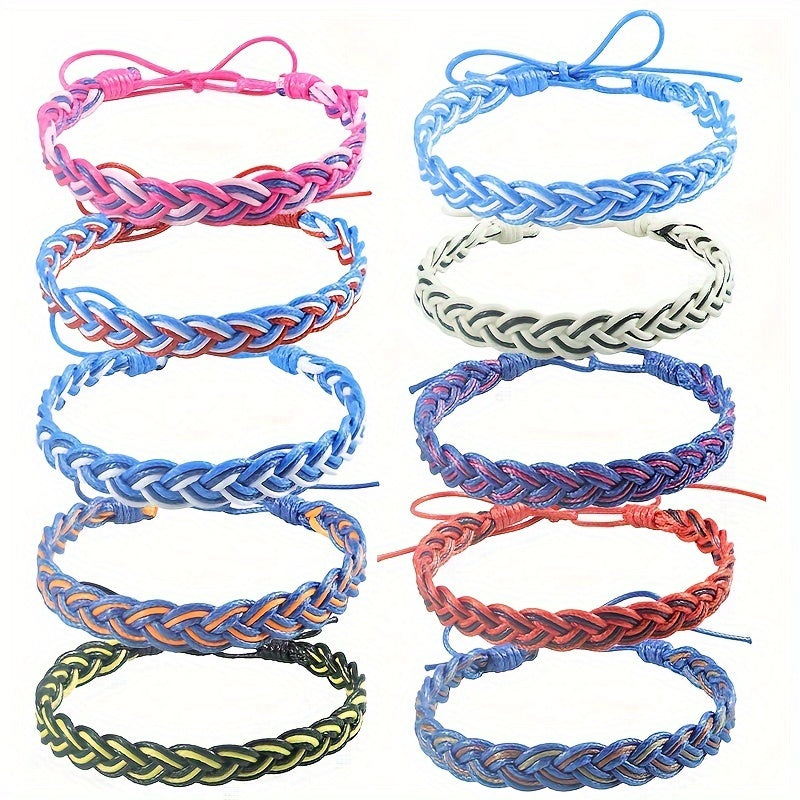Handwoven Rope Sports Bracelet Bohemian Style Braided Wristband