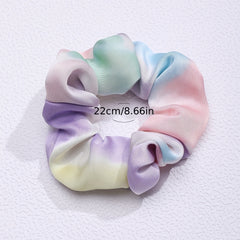 Fabric Large Gradient Scrunchie Hair Tie Hair Accessories