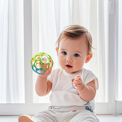4-Piece Baby Handheld Rattle Toy Set for Early Grasping Ability