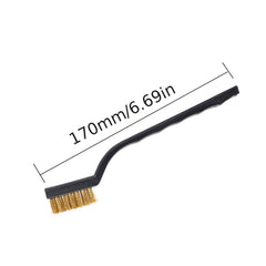 3pcs Mini Stainless Steel Rust Brush Brass Cleaning Detail Metal Brush Kit