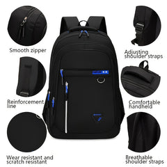 Durable Waterproof Travel Backpack Large Capacity Laptop Compartment