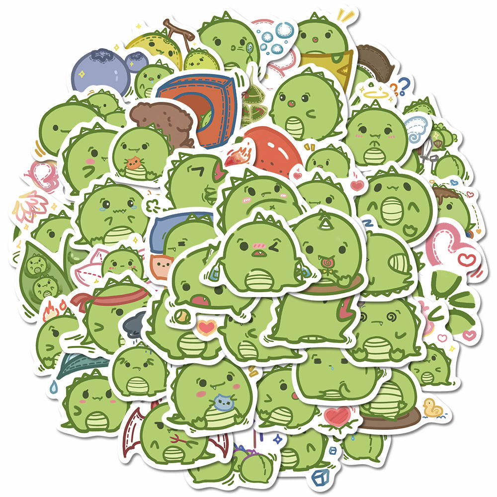 50pcs Cute Little Dinosaur Stickers for Kids