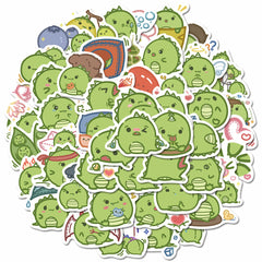 50pcs Cute Little Dinosaur Stickers for Kids