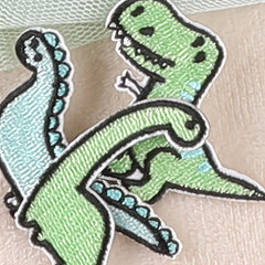 5pcs Cartoon Dinosaur Embroidery Patches Fabric DIY Clothes Accessories