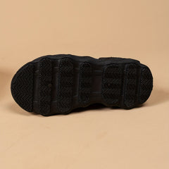Boys' Breathable Woven Sneakers Lightweight Anti Slip Lace Up Shoes