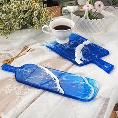 Large Epoxy Silicone Tray Mold with Handles - DIY Resin Casting Mould