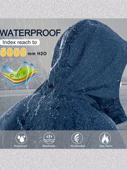Men's Waterproof Hooded Jacket for Running