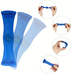 4Pcs Braided Mesh Tubes Fidget Toys with Marble