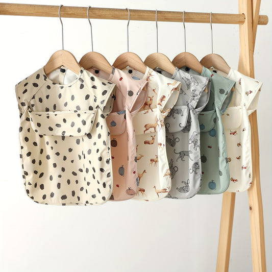 Waterproof Baby Bib with Pocket Soft Anti Dirty Feeding Bib