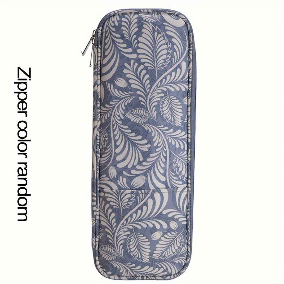 Knitting Needle Case Organizer Storage Bag Zipper for Straight Needles Up To 40