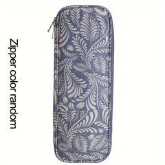 Knitting Needle Case Organizer Storage Bag Zipper for Straight Needles Up To 40