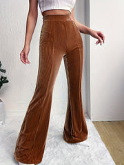  Pants Women's High Rise Stretch Flared Leg Trousers