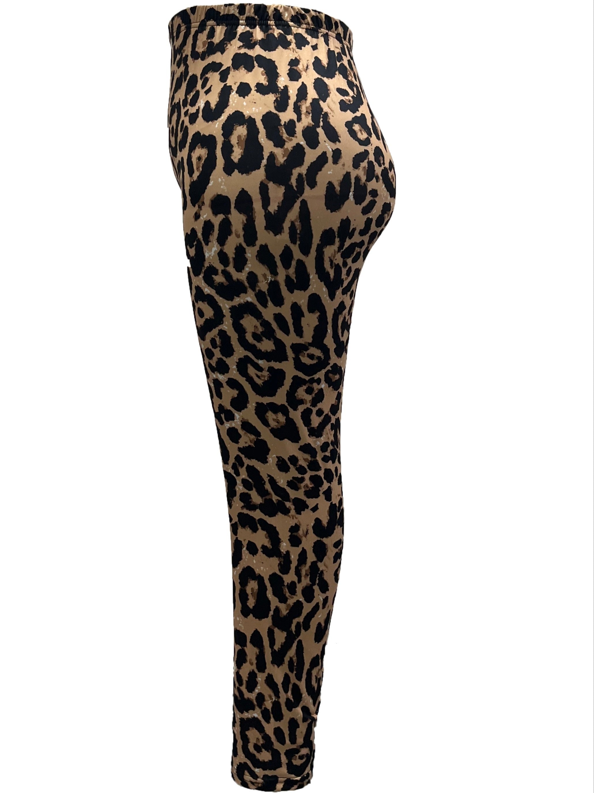 Leopard Print High Rise Skinny Leggings