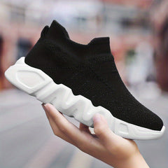 Unisex Kids Knit Sneakers Breathable Sport Shoes